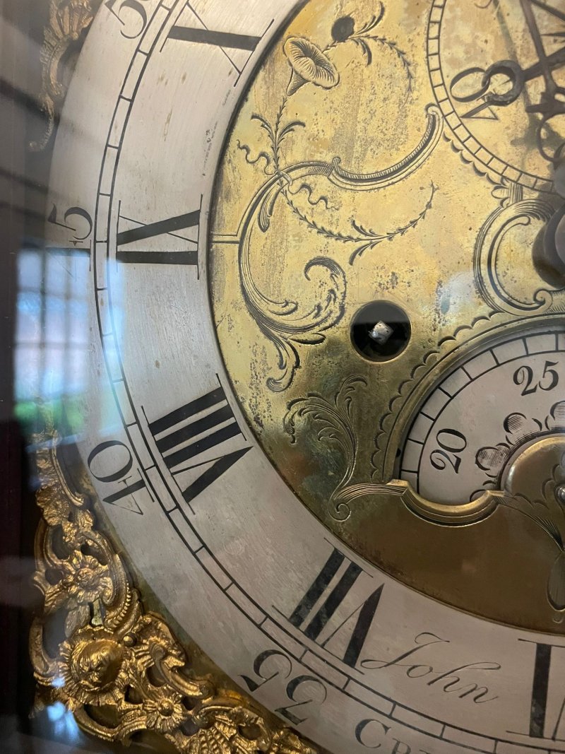 Antique George III 18th Century Quality Brass Faced 8 Day Longcase Clock by John Pollard of Crediton - Image 7